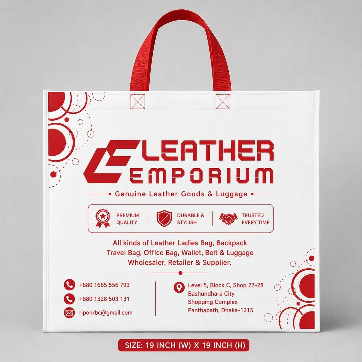 Custom carry bag design sample 33